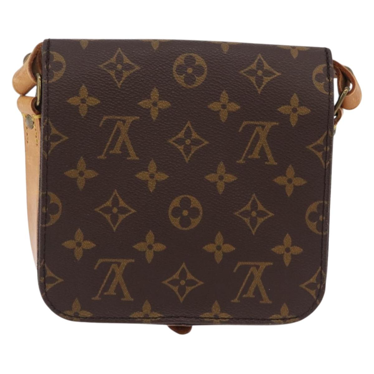 LOUIS VUITTON Monogram Cartouchiere PM Shoulder Bag M51254 LV Auth BA16358