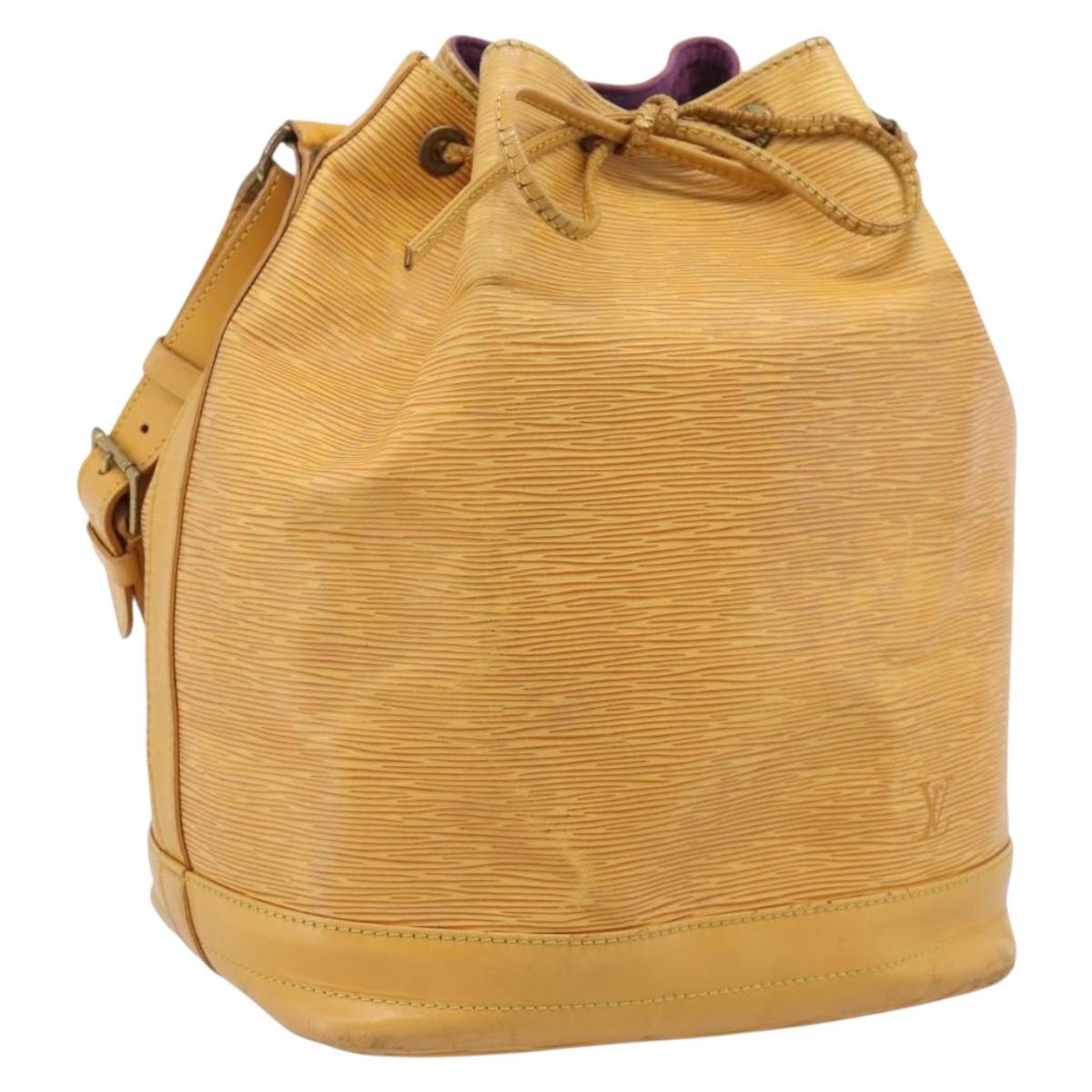 LOUIS VUITTON Epi Petit Noe Shoulder Bag Yellow M44109 LV Auth BA16369