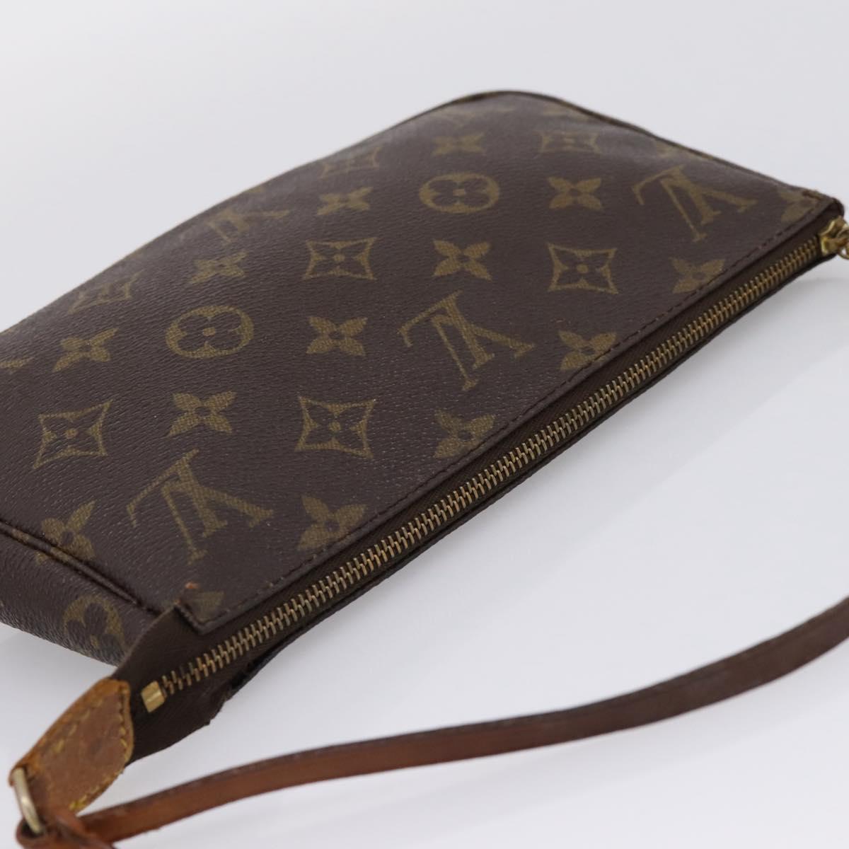 LOUIS VUITTON Monogram Pochette Accessoires Pouch M51980 LV Auth BA16373
