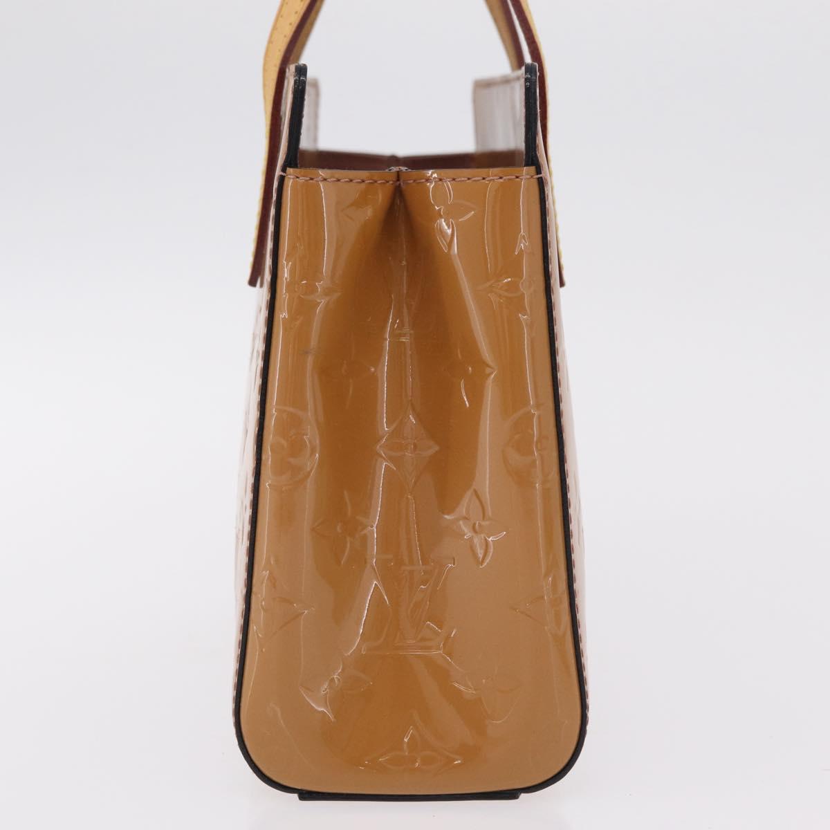 LOUIS VUITTON Monogram Vernis Catalina BB Hand Bag Noisette LV Auth BA16376