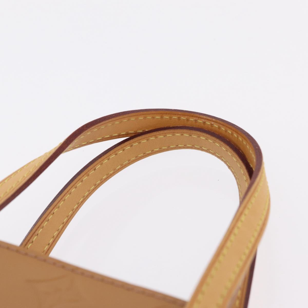 LOUIS VUITTON Monogram Vernis Catalina BB Hand Bag Noisette LV Auth BA16376