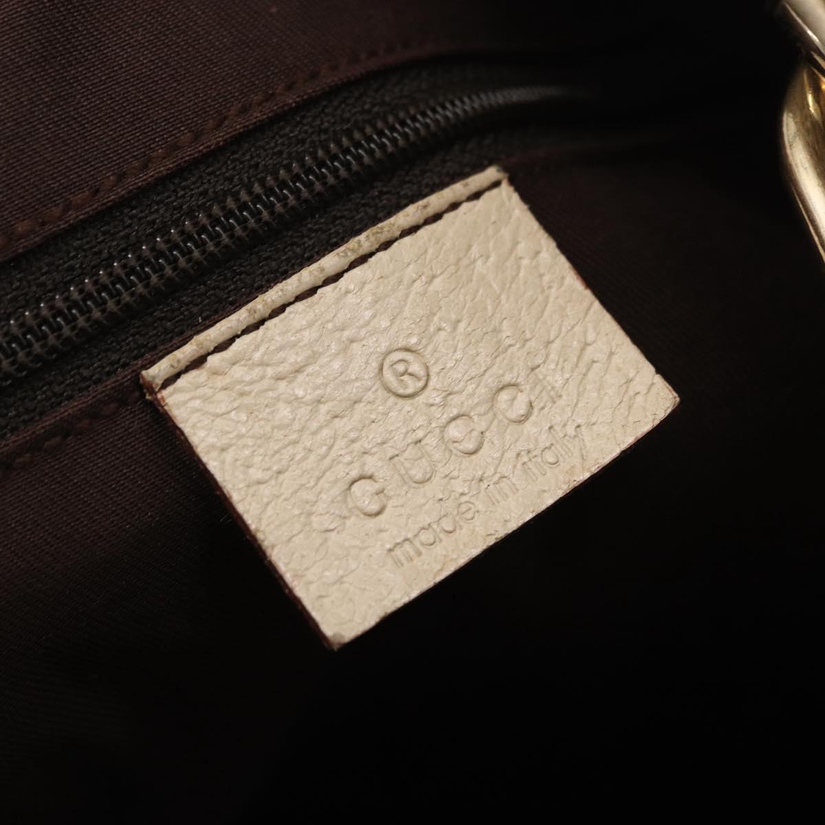 GUCCI GG Canvas Tote Bag Beige Gold 121023 Auth BA16377