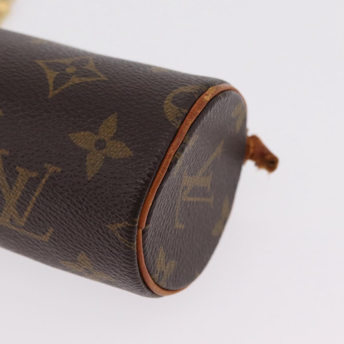 LOUIS VUITTON Monogram Papillon Pouch LV Auth BA16380