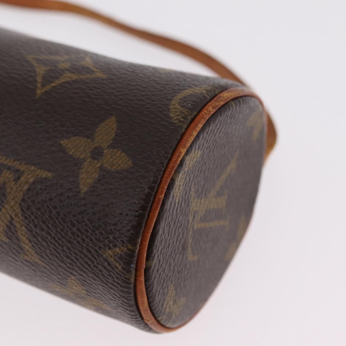 LOUIS VUITTON Monogram Papillon Pouch LV Auth BA16380