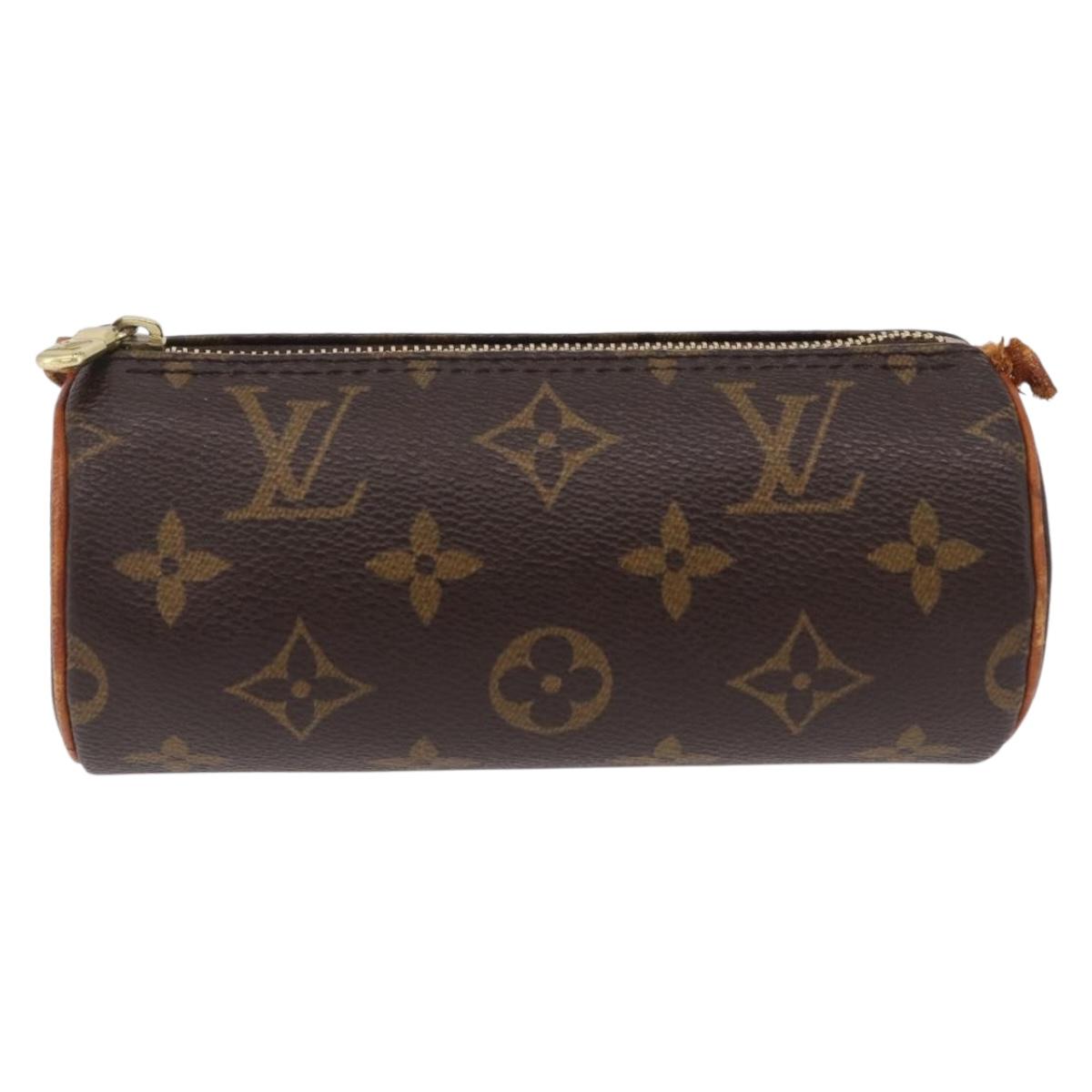 LOUIS VUITTON Monogram Papillon Pouch LV Auth BA16380