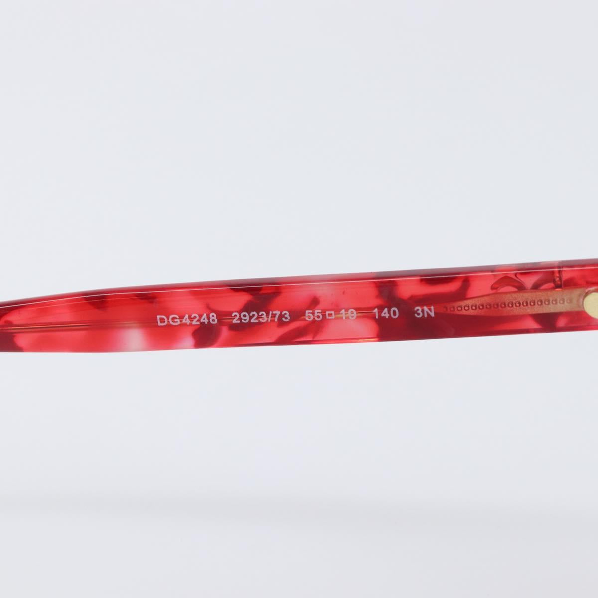 Dolce & Gabbana Sunglasses Plastic Red Gold Auth BA16382V
