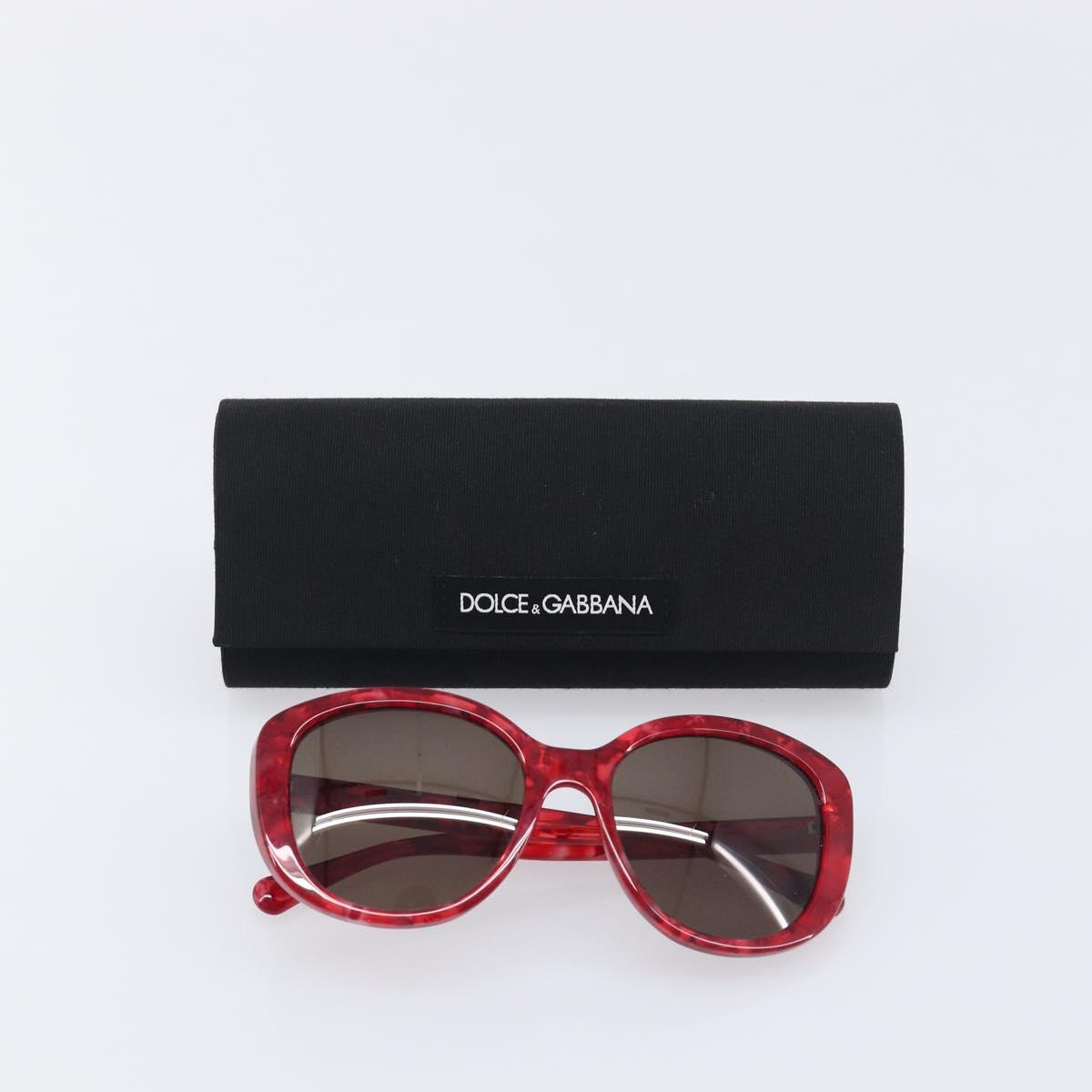Dolce & Gabbana Sunglasses Plastic Red Gold Auth BA16382V
