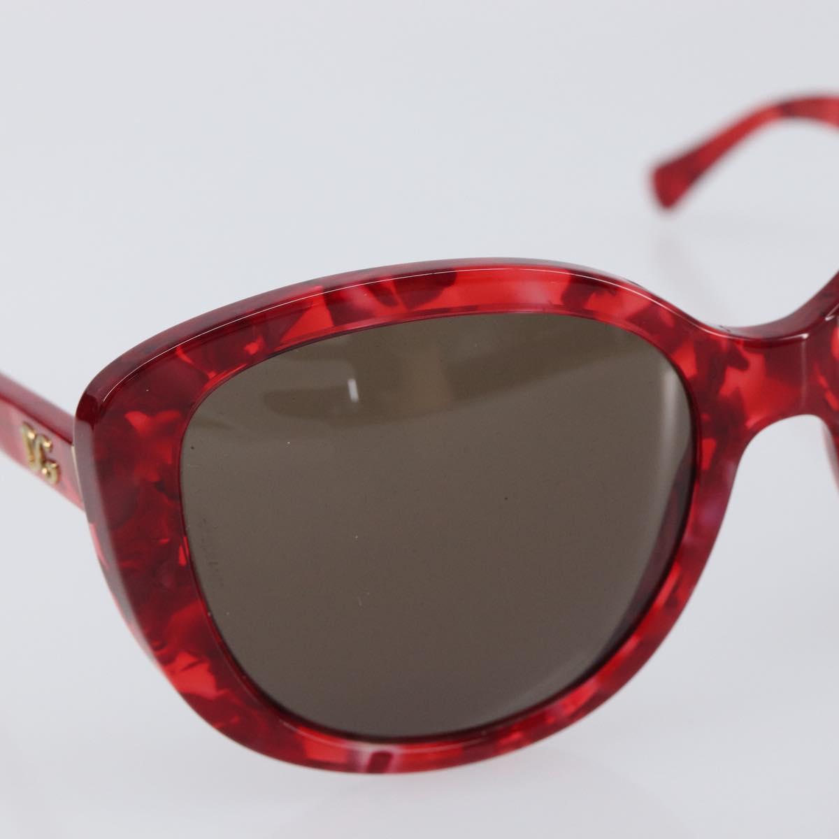 Dolce & Gabbana Sunglasses Plastic Red Gold Auth BA16382V