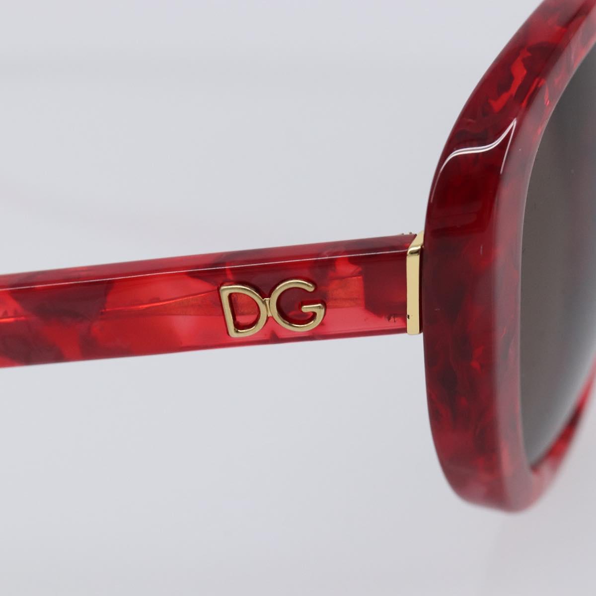 Dolce & Gabbana Sunglasses Plastic Red Gold Auth BA16382V