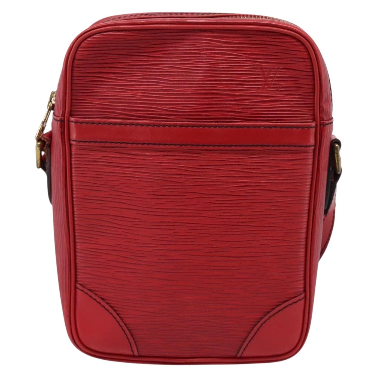 LOUIS VUITTON Epi Danube Shoulder Bag Red M45637 LV Auth BA16385