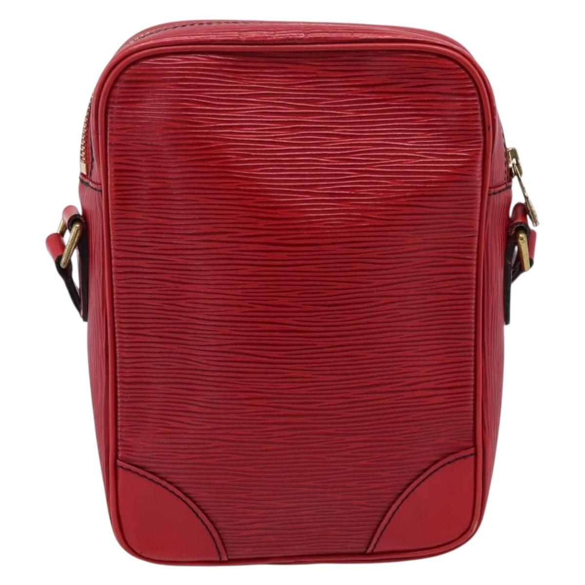 LOUIS VUITTON Epi Danube Shoulder Bag Red M45637 LV Auth BA16385