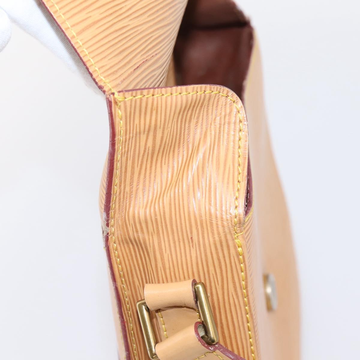 LOUIS VUITTON Epi Saint Cloud GM Shoulder Bag Beige M52196 LV Auth BA16391