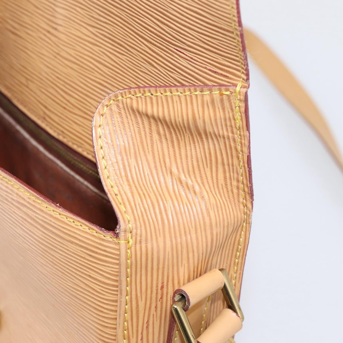 LOUIS VUITTON Epi Saint Cloud GM Shoulder Bag Beige M52196 LV Auth BA16391