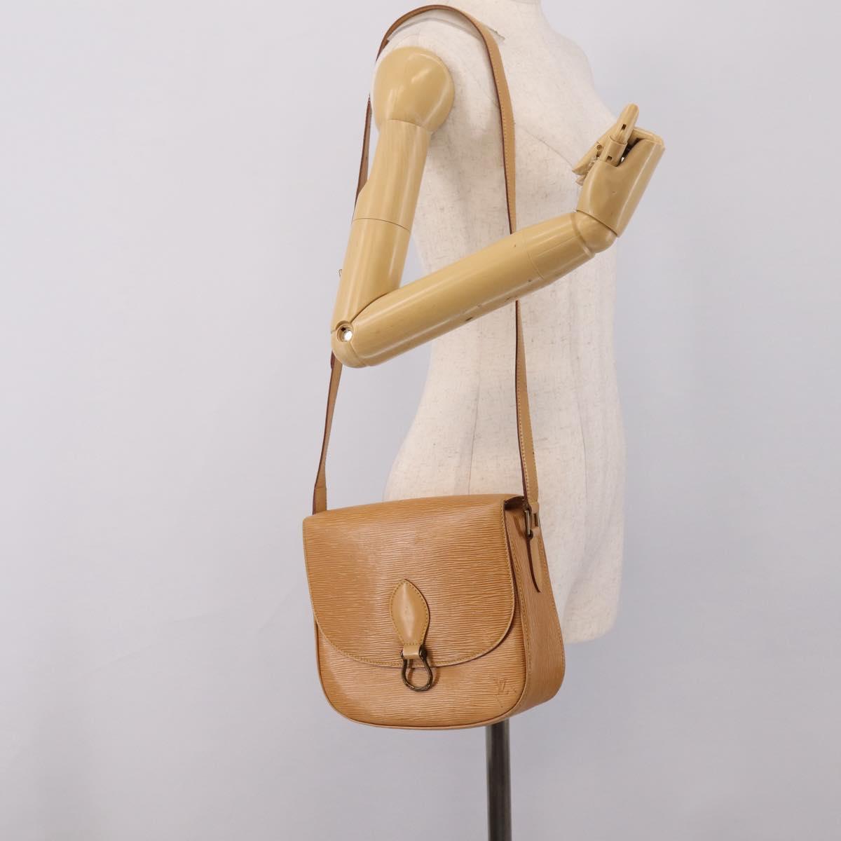 LOUIS VUITTON Epi Saint Cloud GM Shoulder Bag Beige M52196 LV Auth BA16391