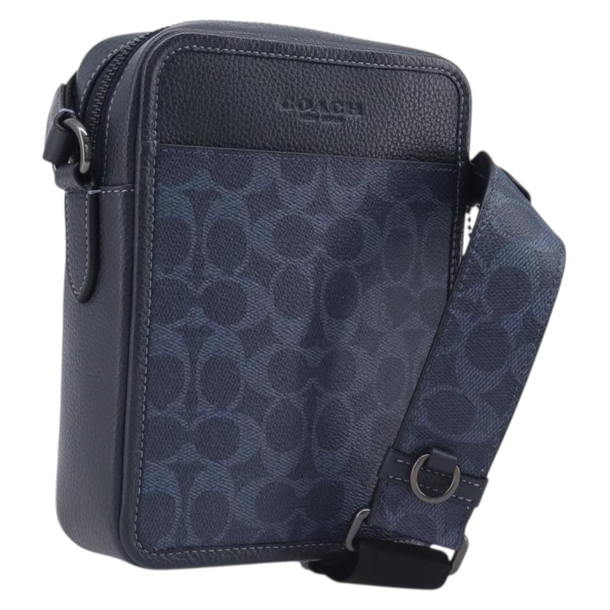 Coach Shoulder Bag Leather Blue Auth BA16394A