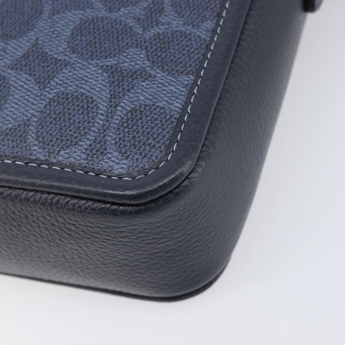 Coach Shoulder Bag Leather Blue Auth BA16394A