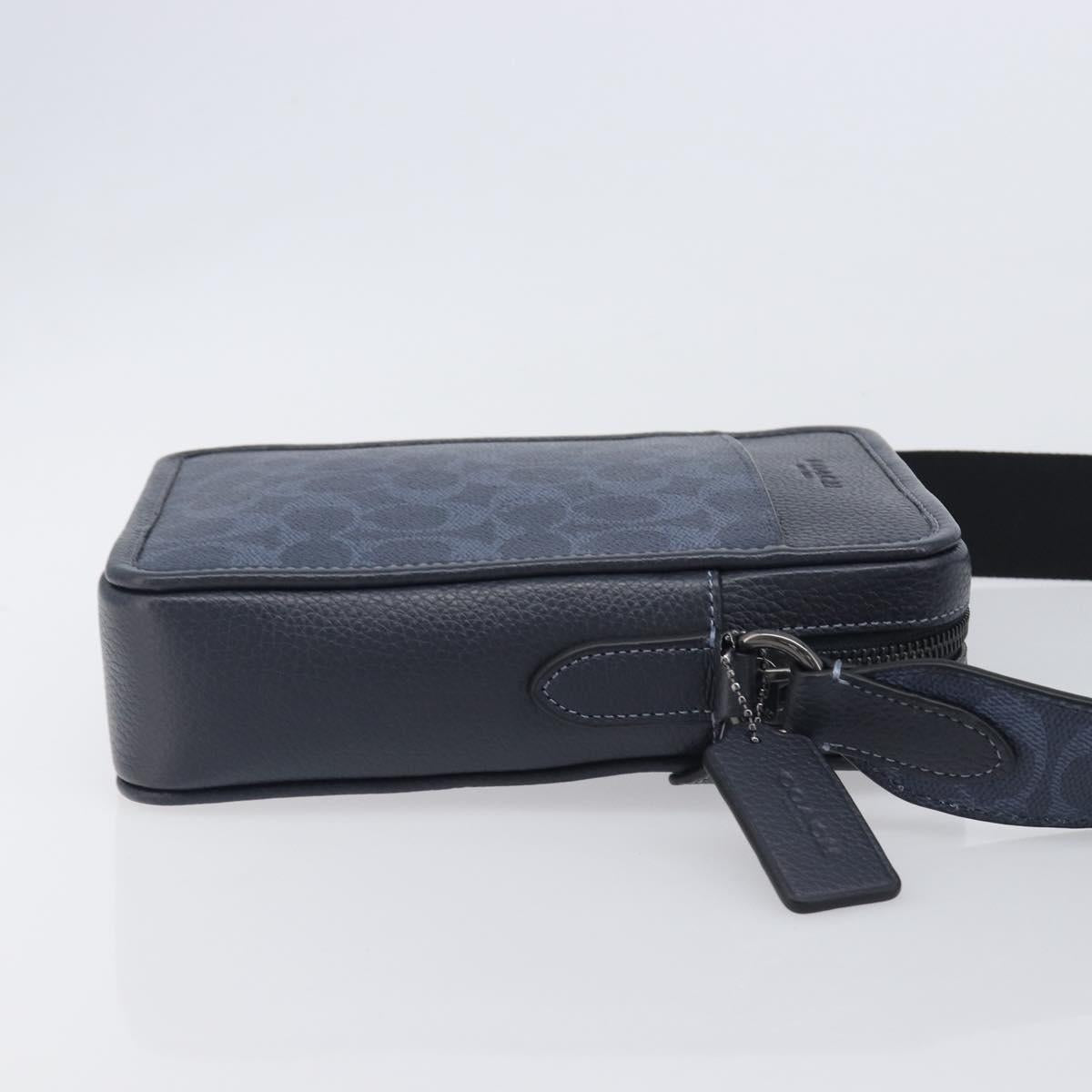 Coach Shoulder Bag Leather Blue Auth BA16394A