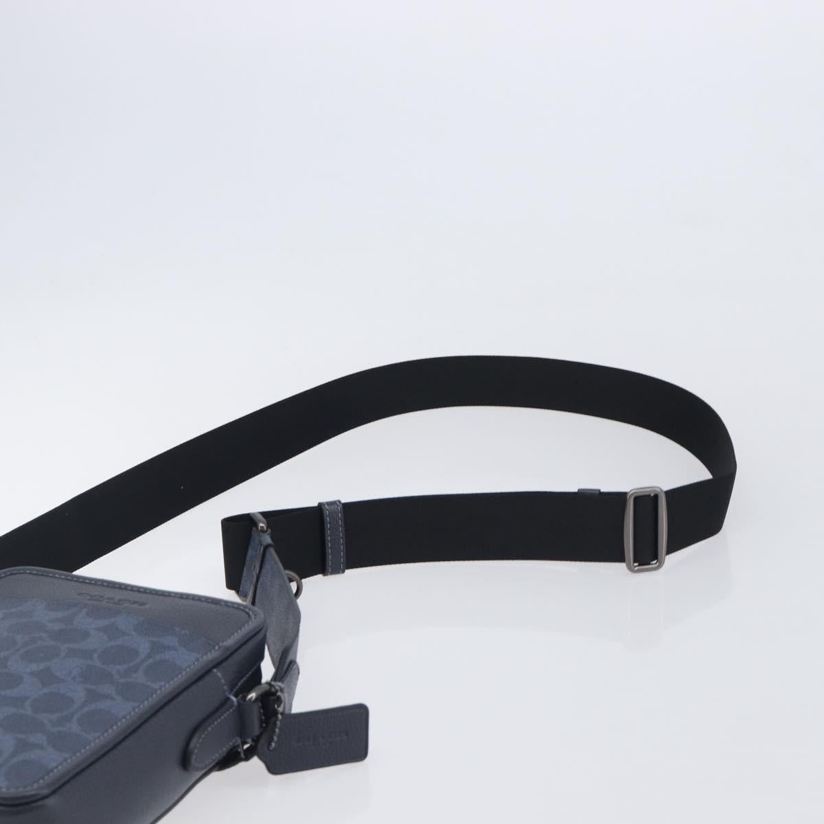 Coach Shoulder Bag Leather Blue Auth BA16394A