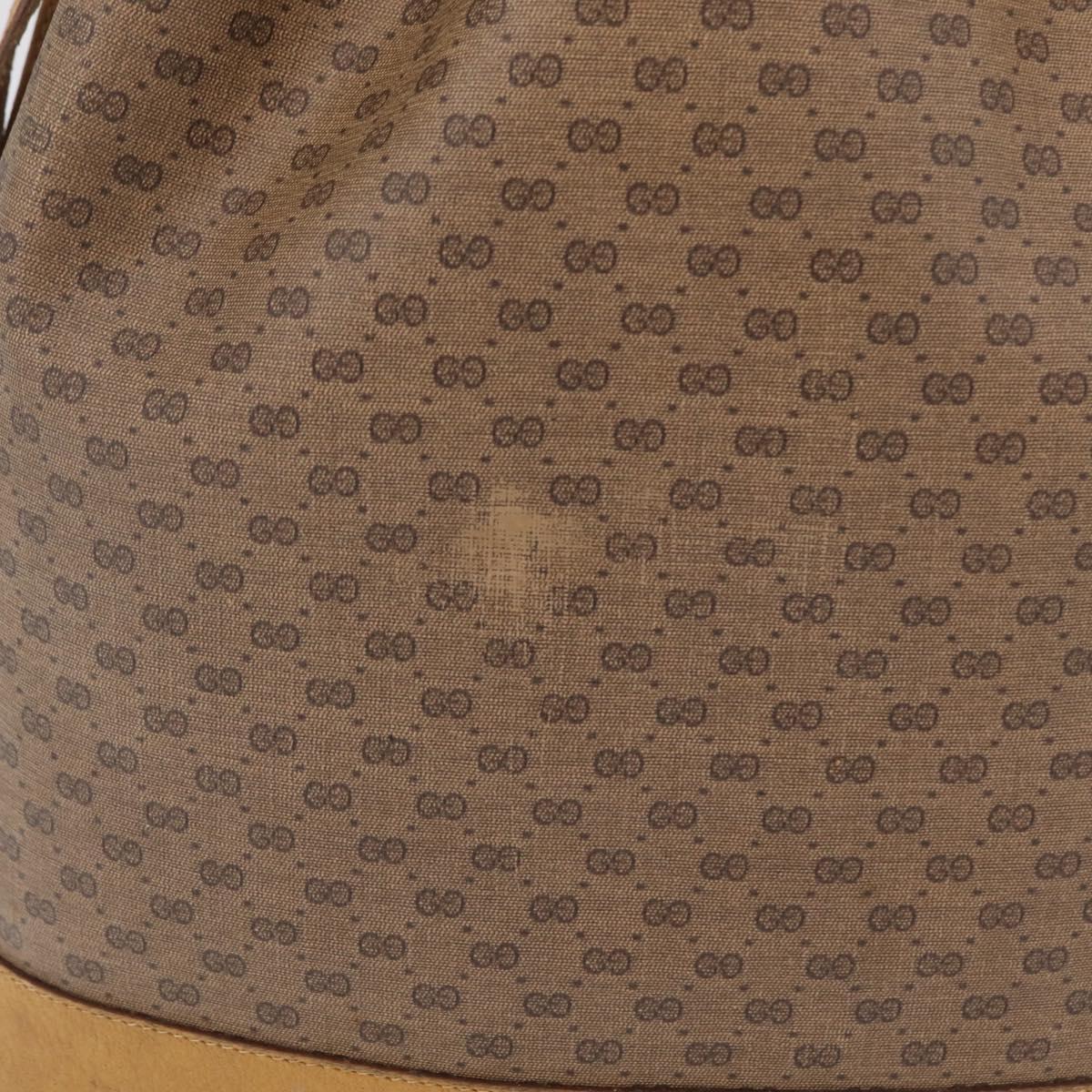 GUCCI Micro GG Supreme Shoulder Bag PVC Beige Gold 001 084 0850 Auth BA16402
