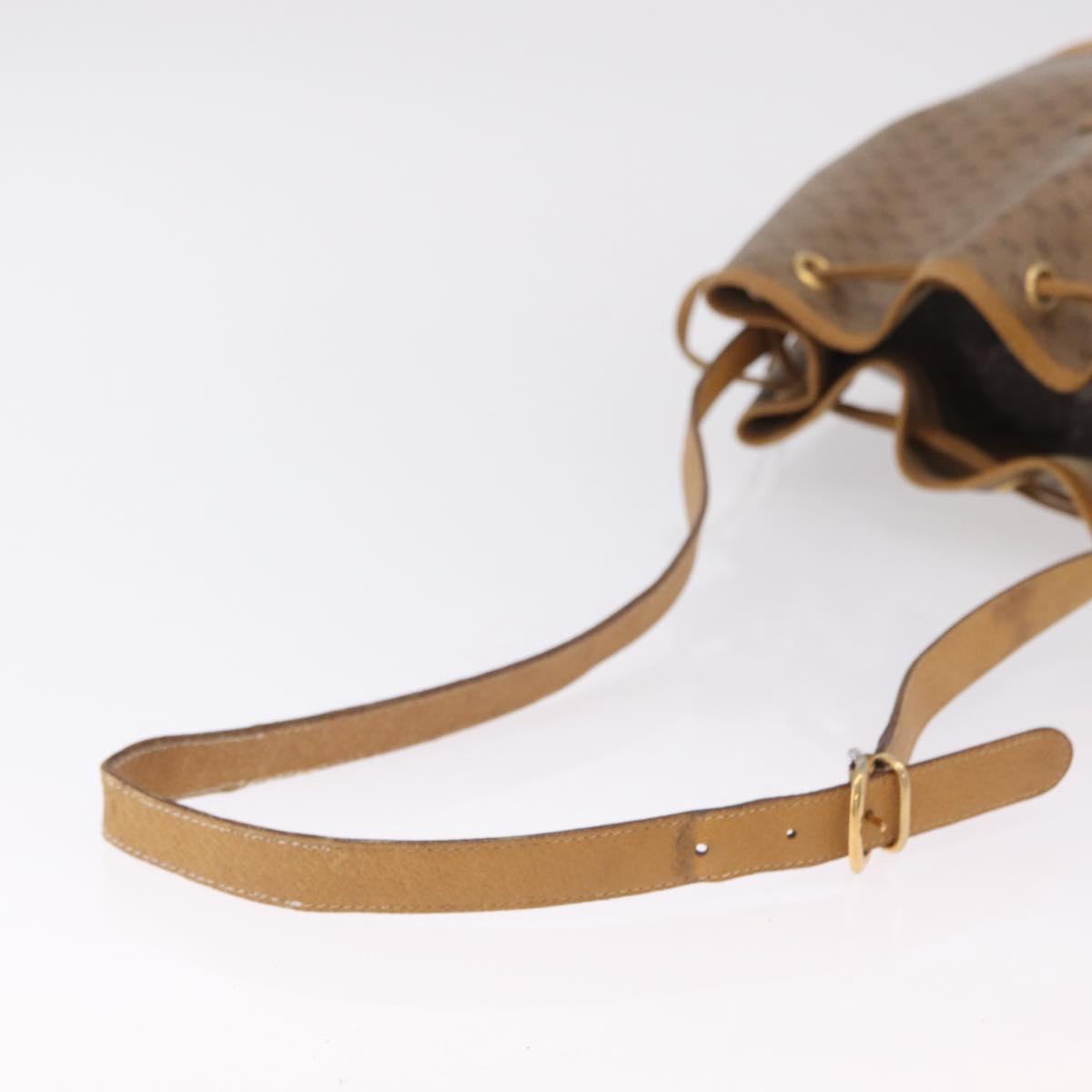 GUCCI Micro GG Supreme Shoulder Bag PVC Beige Gold 001 084 0850 Auth BA16402