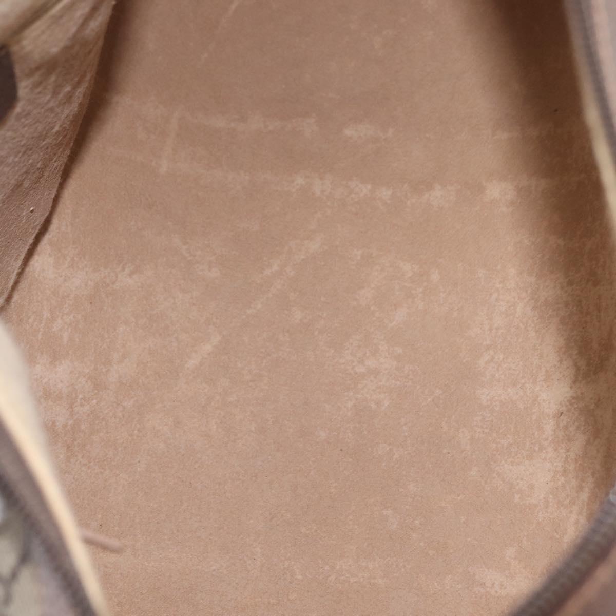 GUCCI GG Supreme Web Sherry Line Hand Bag PVC Beige Gold 40 02 007 Auth BA16404