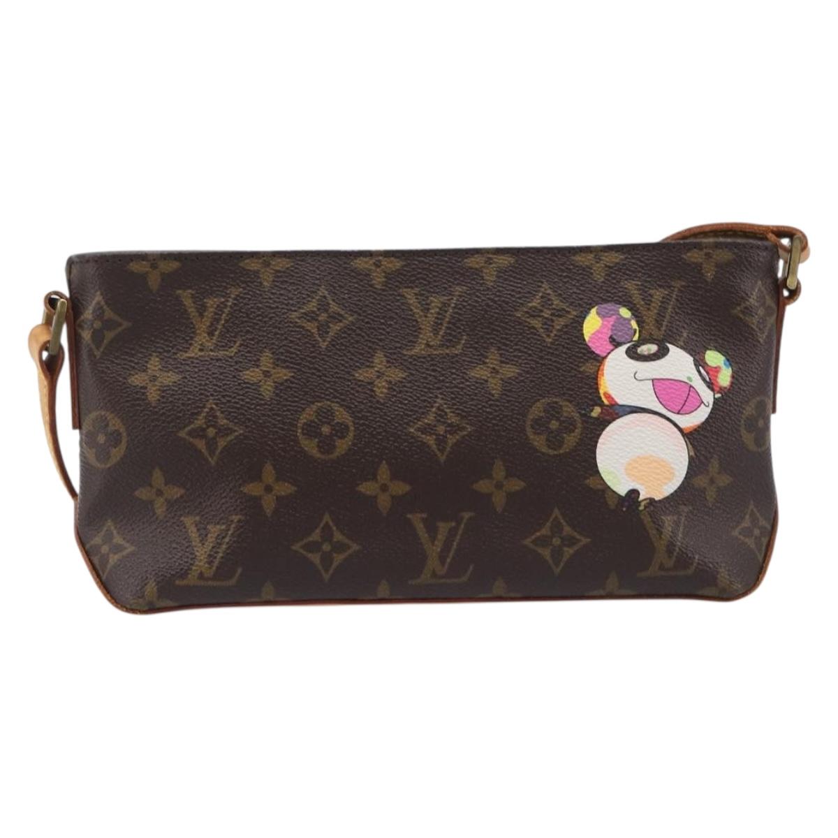 LOUIS VUITTON Monogram panda Trotteur Shoulder Bag M51241 LV Auth BA16423V