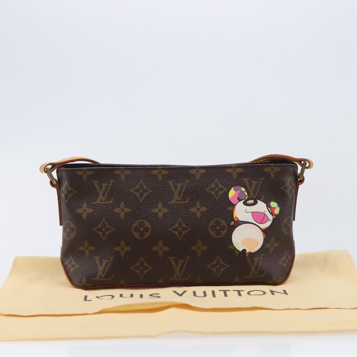 LOUIS VUITTON Monogram panda Trotteur Shoulder Bag M51241 LV Auth BA16423V