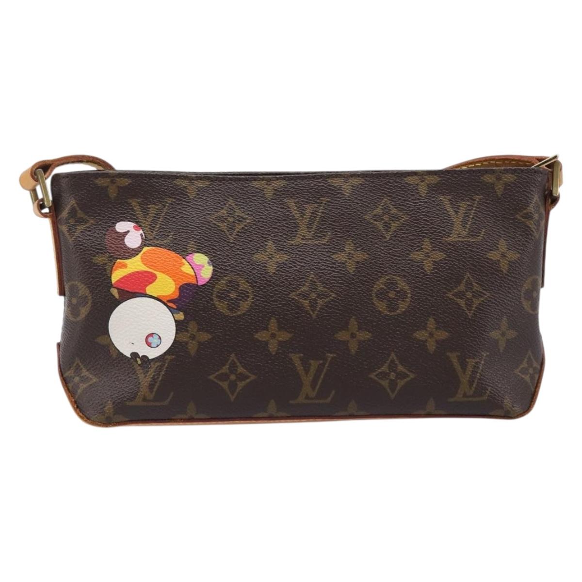 LOUIS VUITTON Monogram panda Trotteur Shoulder Bag M51241 LV Auth BA16423V