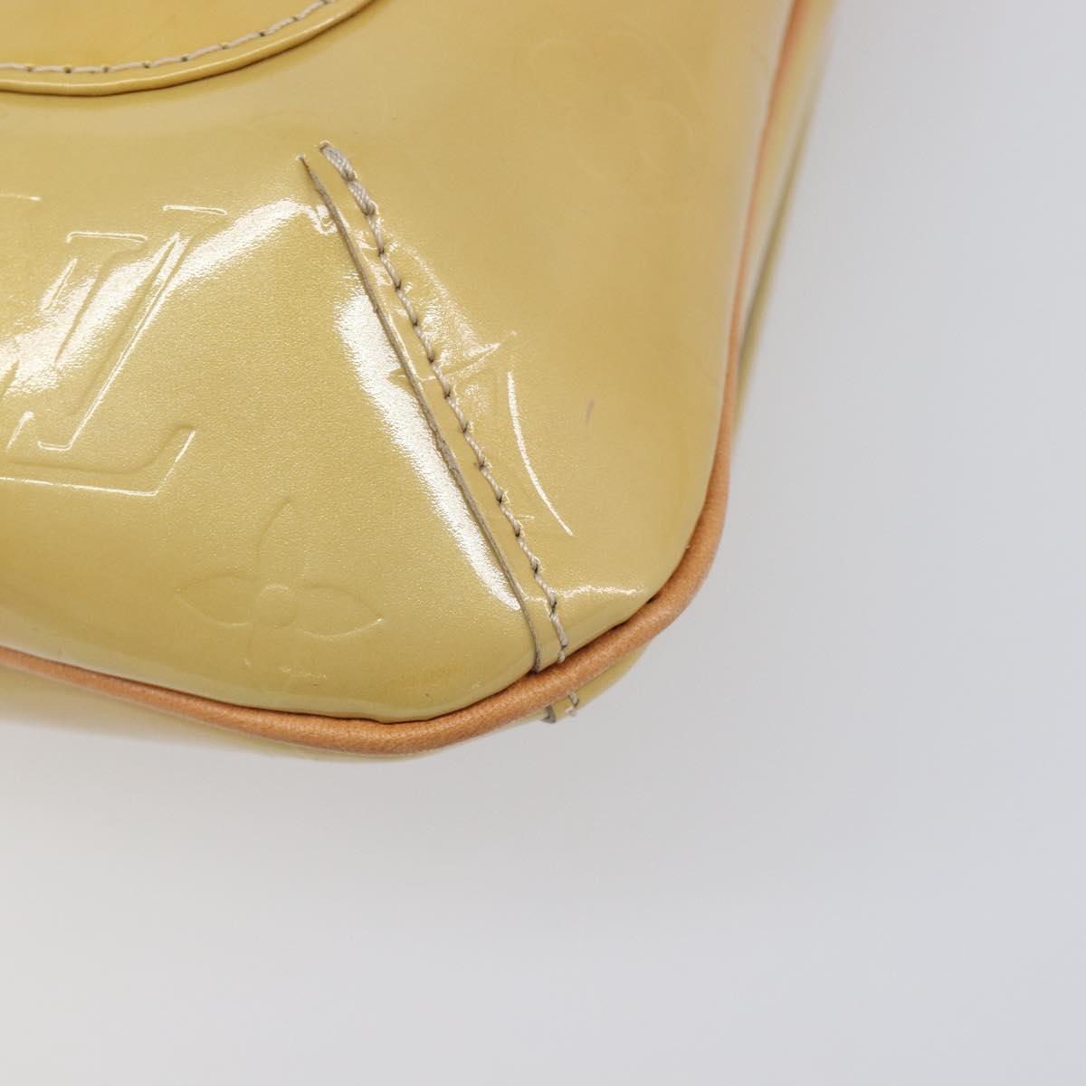 LOUIS VUITTON Monogram Vernis Thompson Street Bag Beige M91301 LV Auth BA16424A