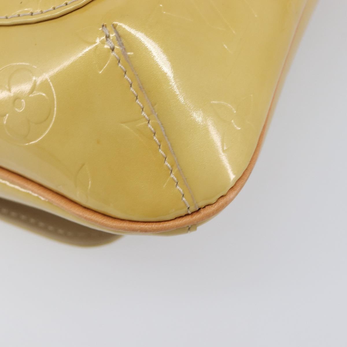 LOUIS VUITTON Monogram Vernis Thompson Street Bag Beige M91301 LV Auth BA16424A
