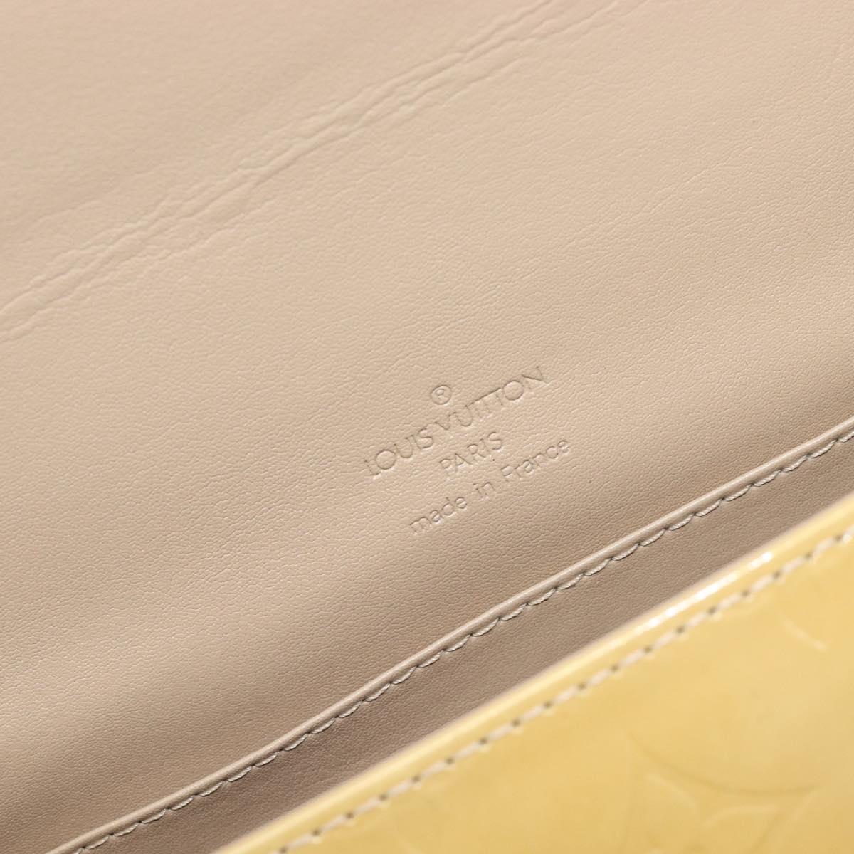 LOUIS VUITTON Monogram Vernis Thompson Street Bag Beige M91301 LV Auth BA16424A