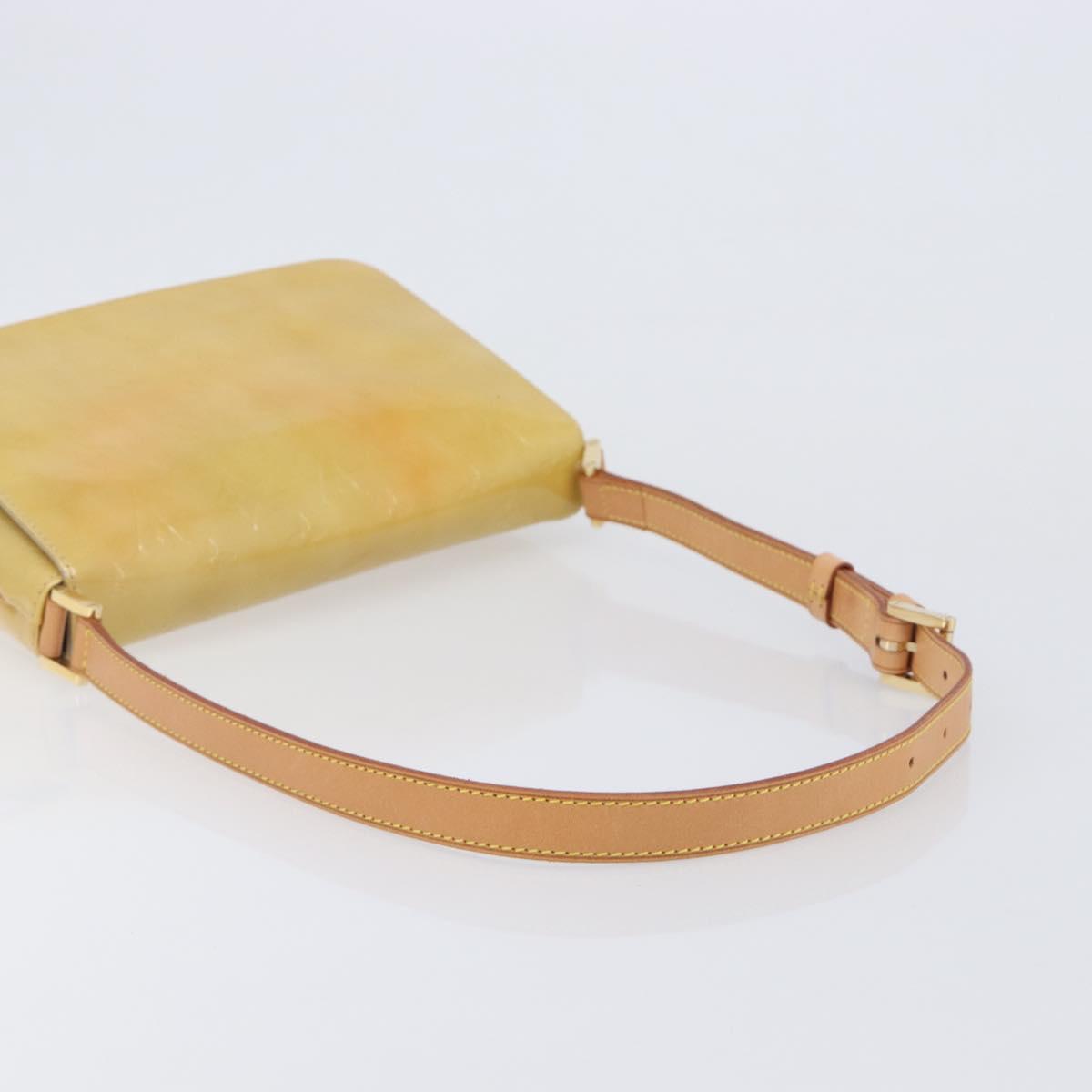 LOUIS VUITTON Monogram Vernis Thompson Street Bag Beige M91301 LV Auth BA16424A