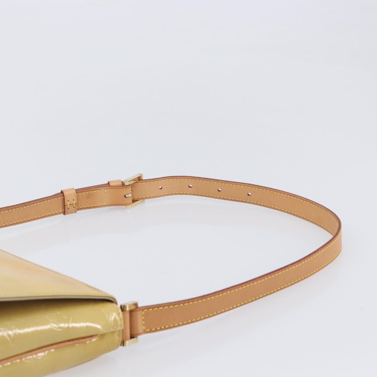 LOUIS VUITTON Monogram Vernis Thompson Street Bag Beige M91301 LV Auth BA16424A