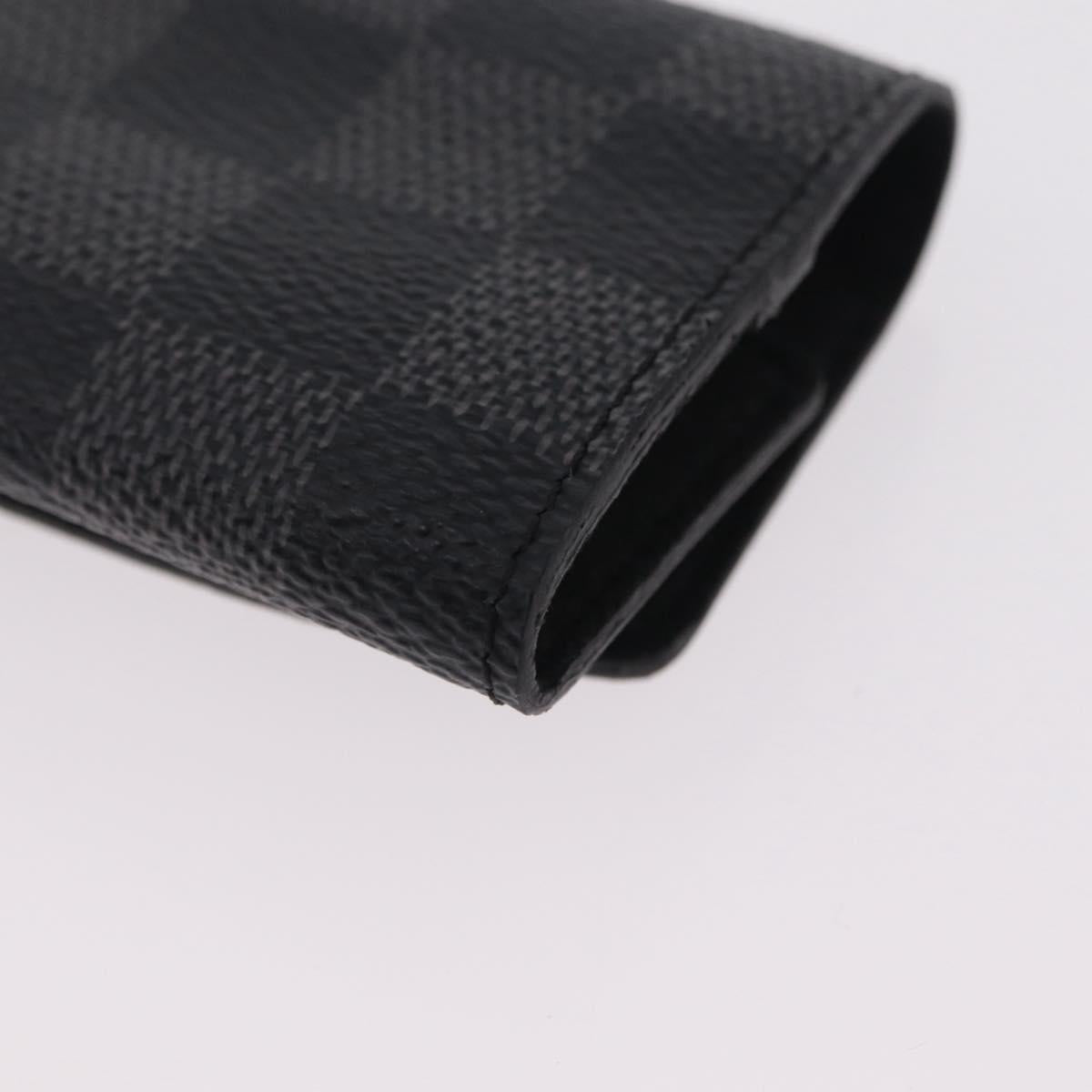 LOUIS VUITTON Damier Graphite Buton De Manchette Cuffs LV Auth BA16425V