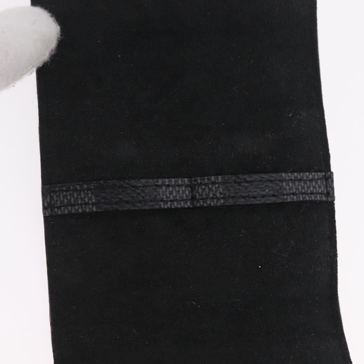 LOUIS VUITTON Damier Graphite Buton De Manchette Cuffs LV Auth BA16425V