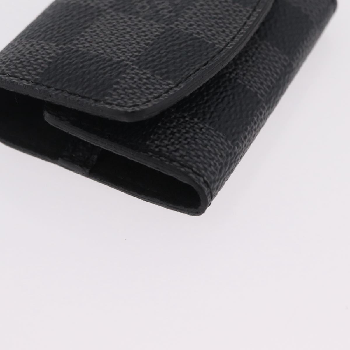LOUIS VUITTON Damier Graphite Buton De Manchette Cuffs LV Auth BA16425V
