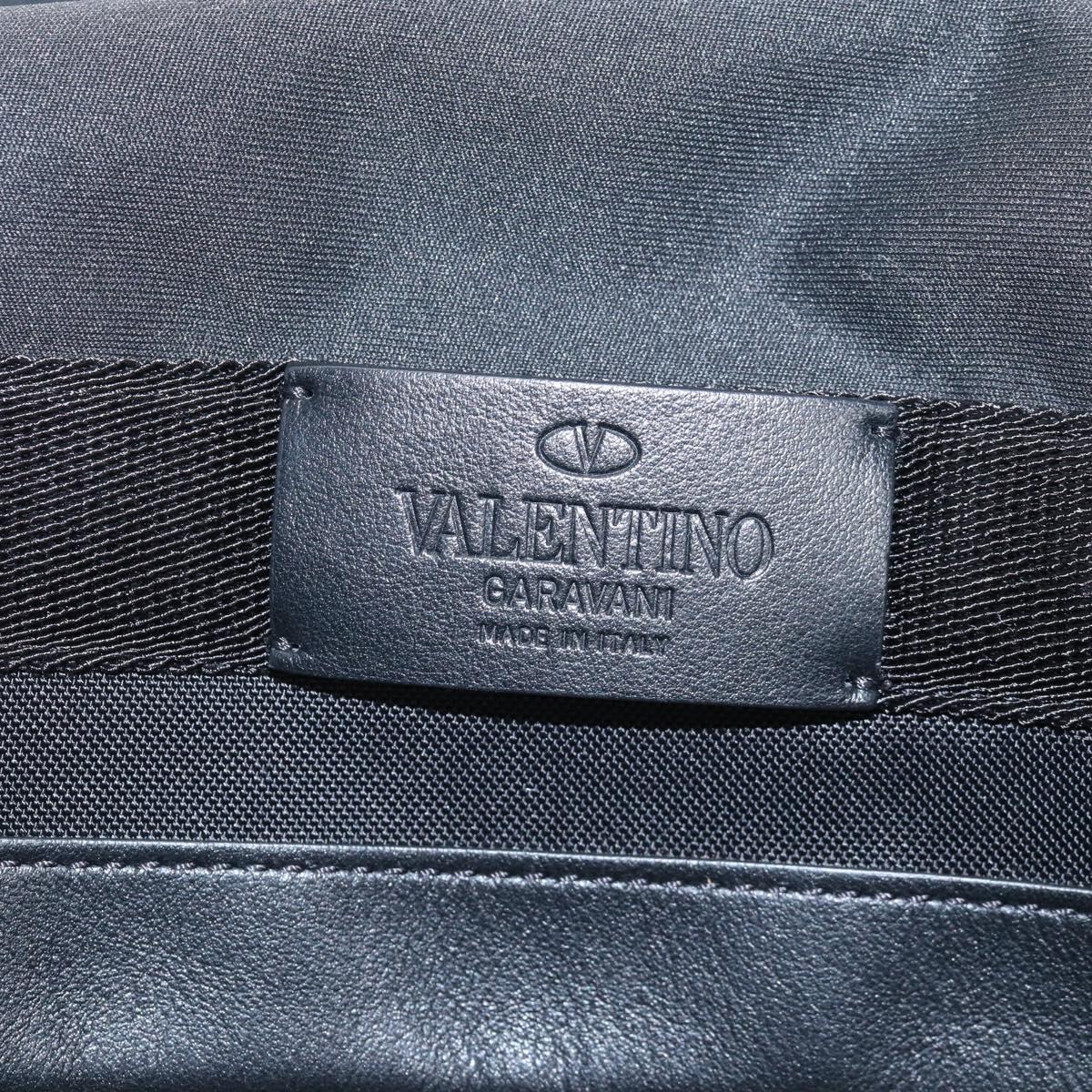 Valentino Backpack Nylon Green Silver Auth BA16427V