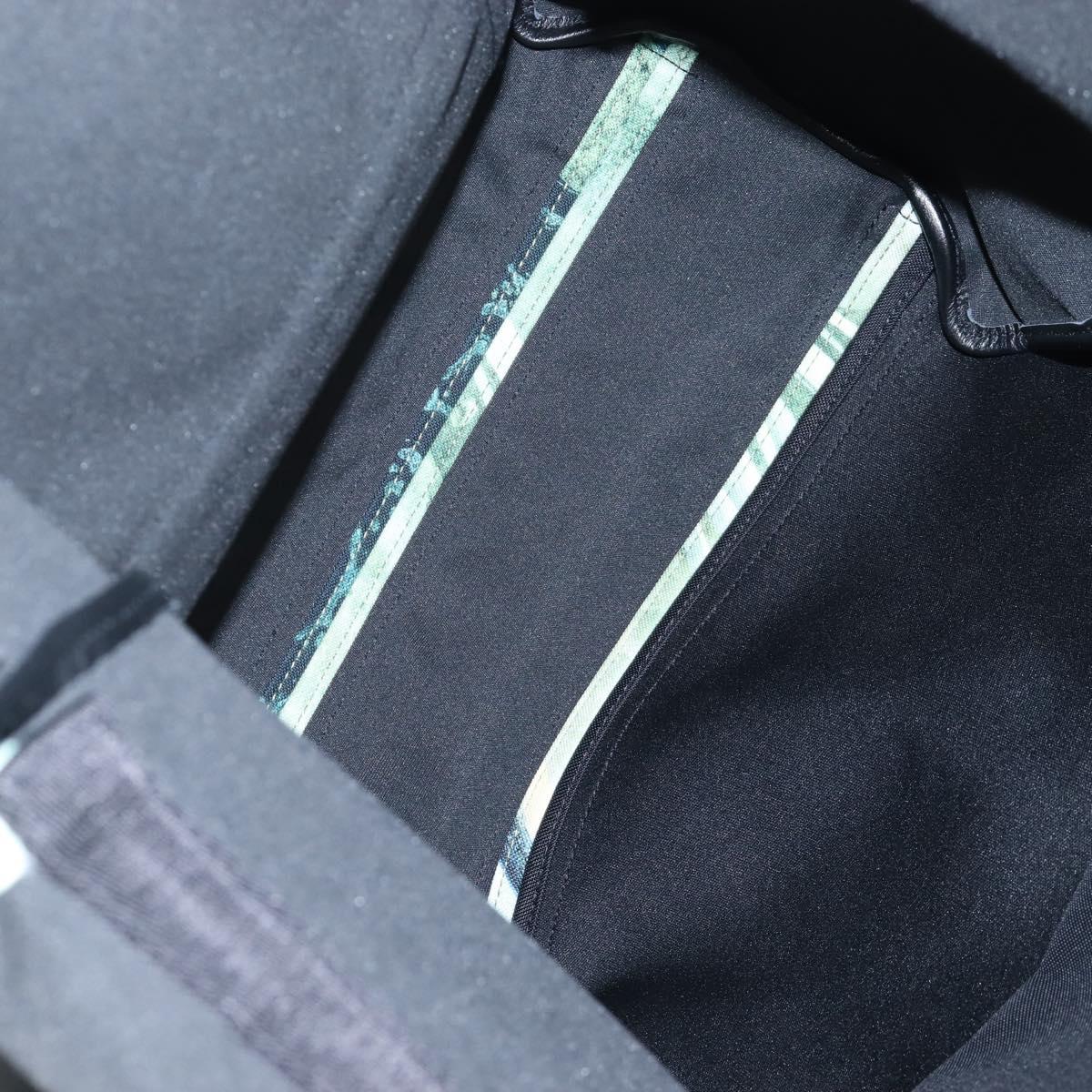 Valentino Backpack Nylon Green Silver Auth BA16427V