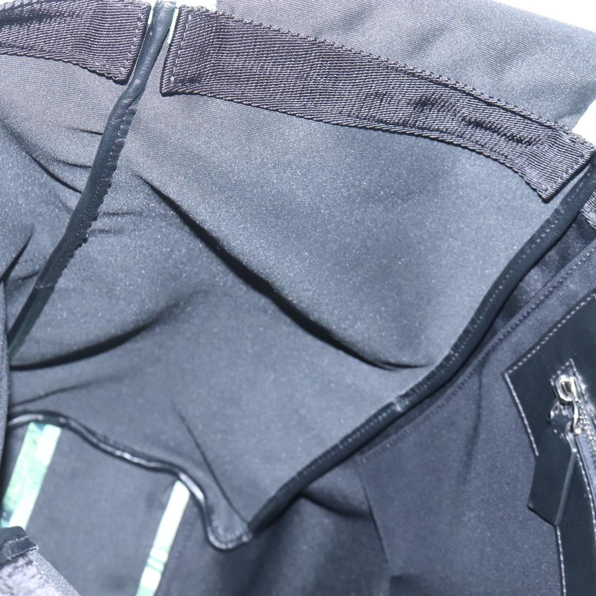 Valentino Backpack Nylon Green Silver Auth BA16427V