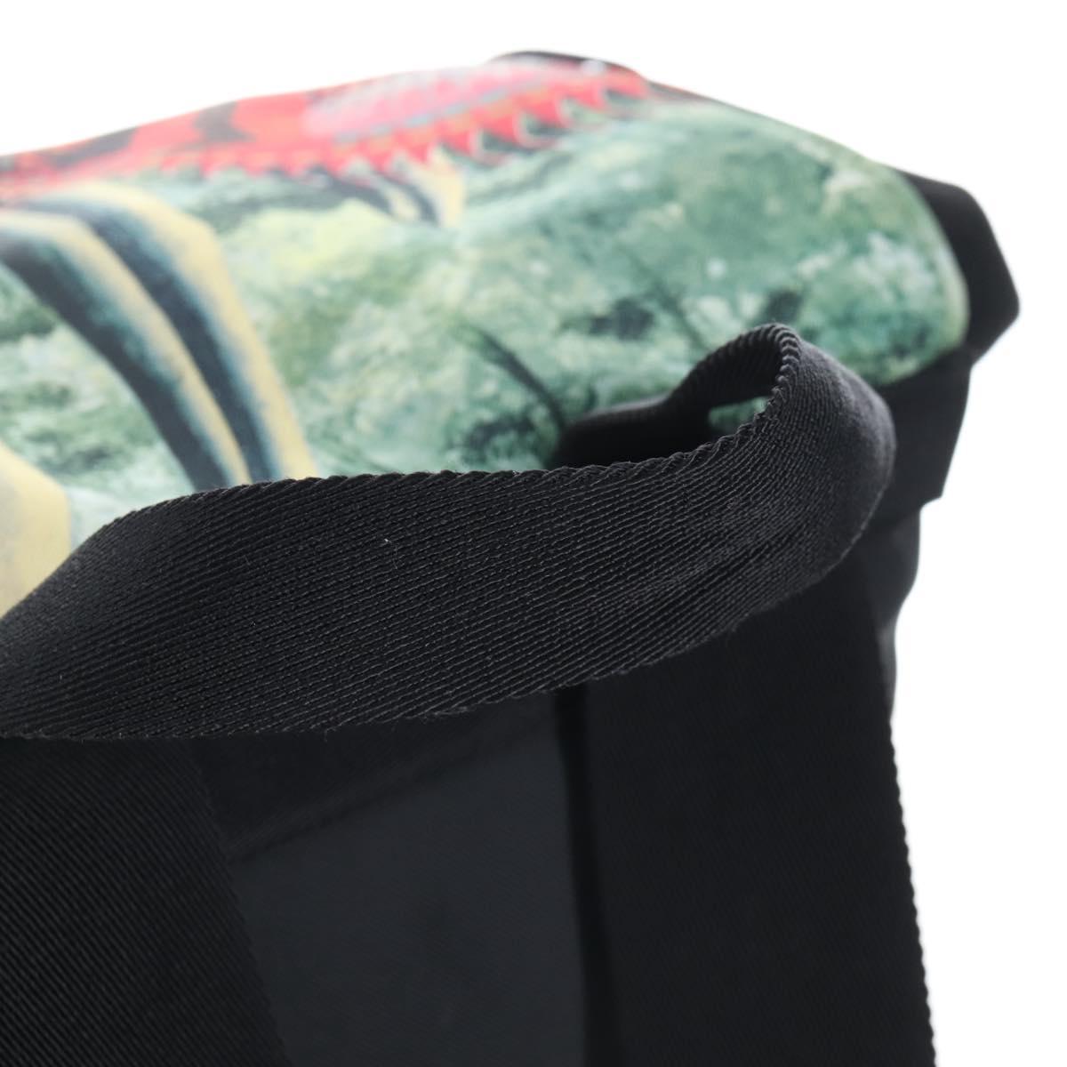 Valentino Backpack Nylon Green Silver Auth BA16427V