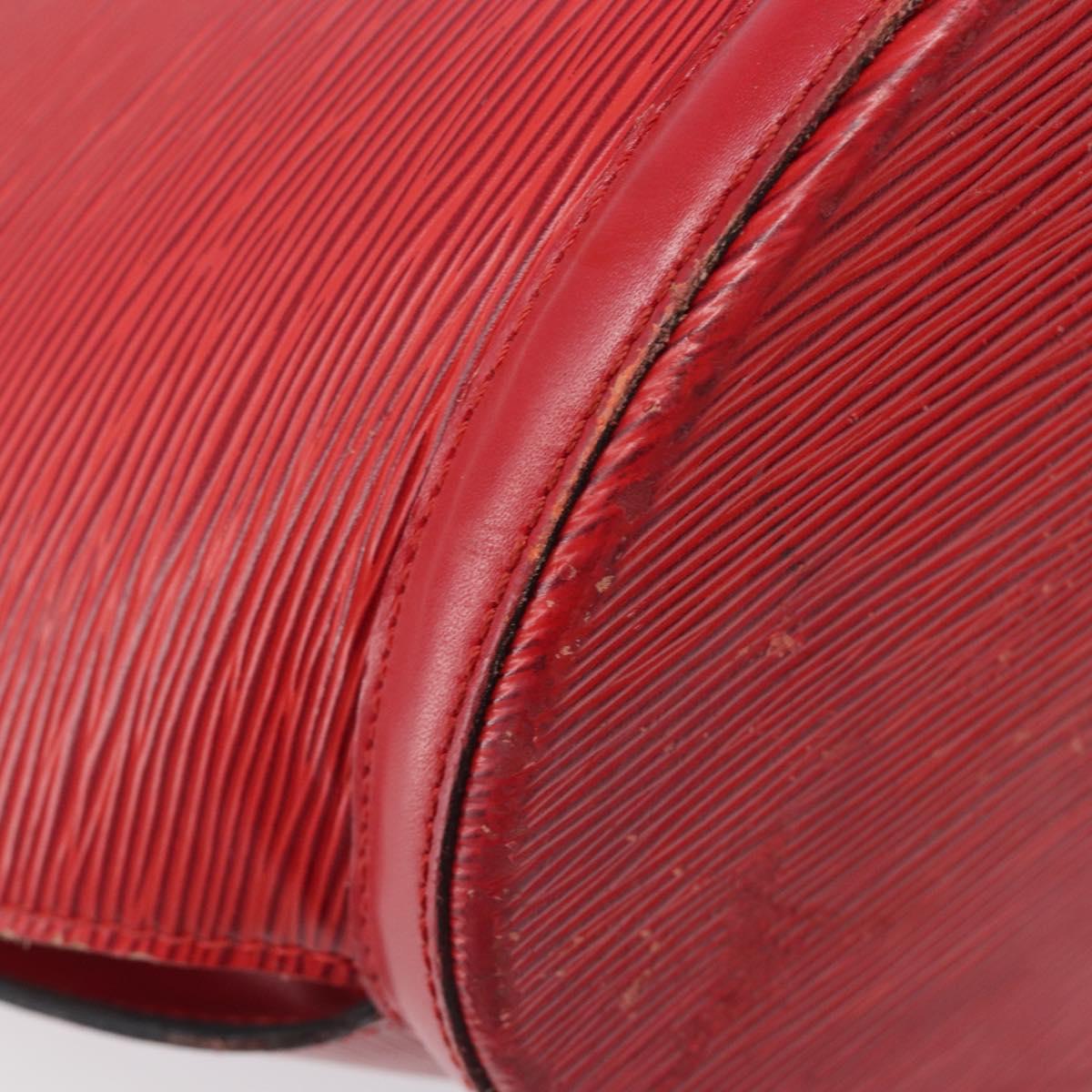 LOUIS VUITTON Epi Saint Jacques Shopping Shoulder Bag Red M52277 LV Auth BA16428