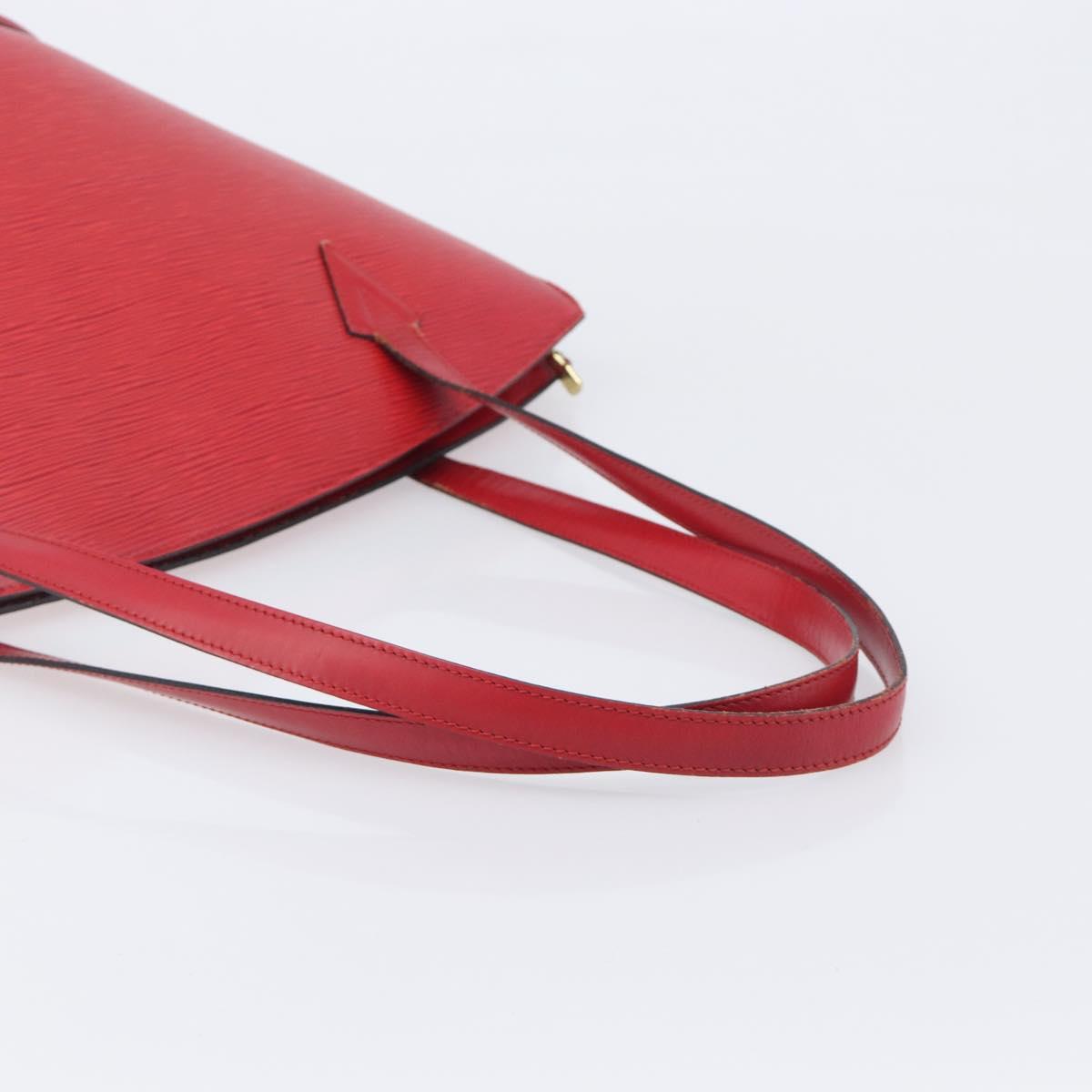 LOUIS VUITTON Epi Saint Jacques Shopping Shoulder Bag Red M52277 LV Auth BA16428