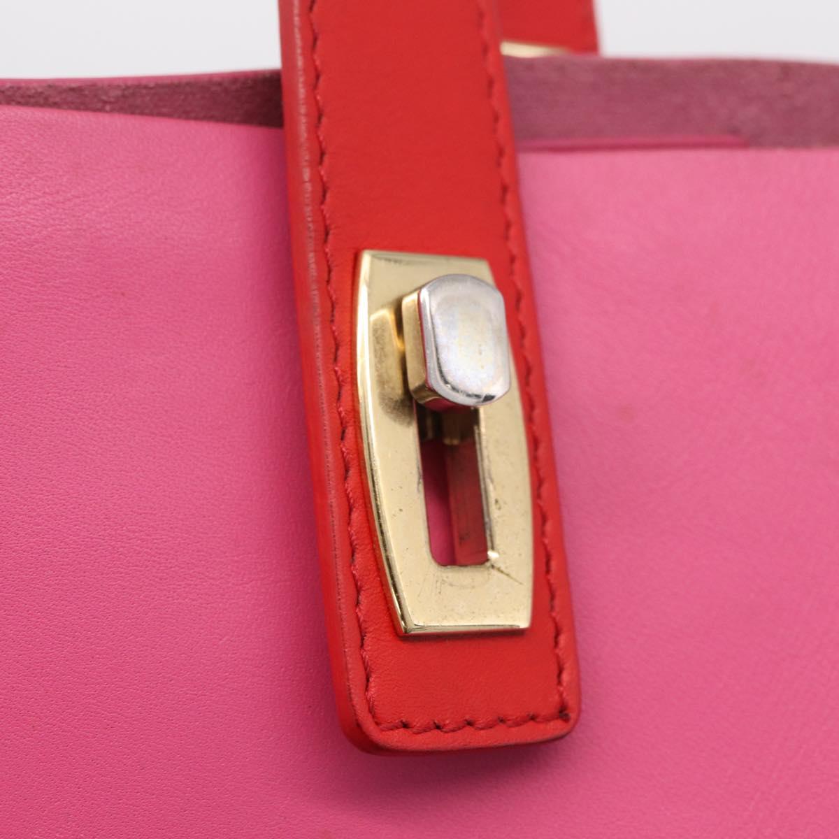 Balenciaga Tote Bag Leather Pink Red 292525 Auth BA16430A
