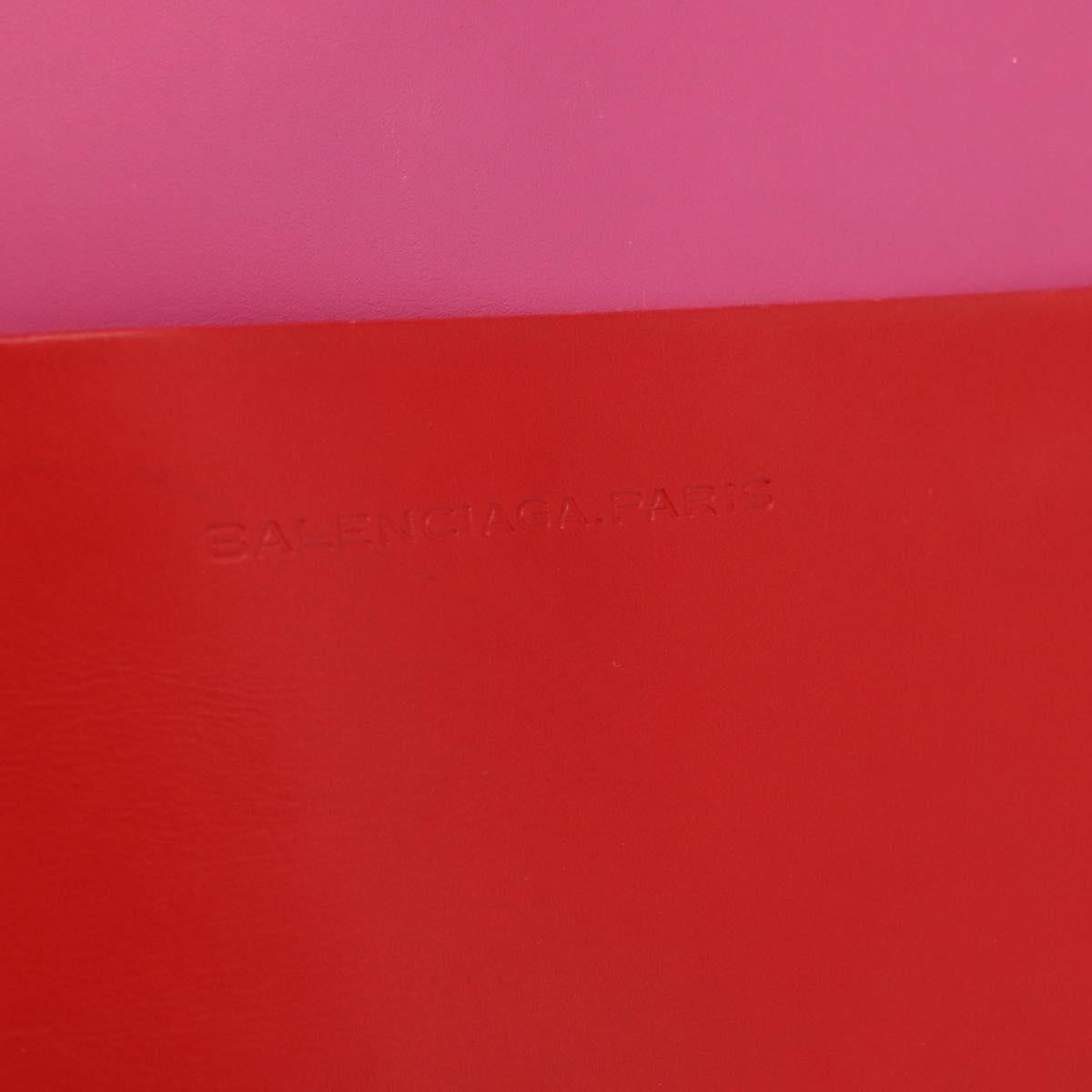 Balenciaga Tote Bag Leather Pink Red 292525 Auth BA16430A