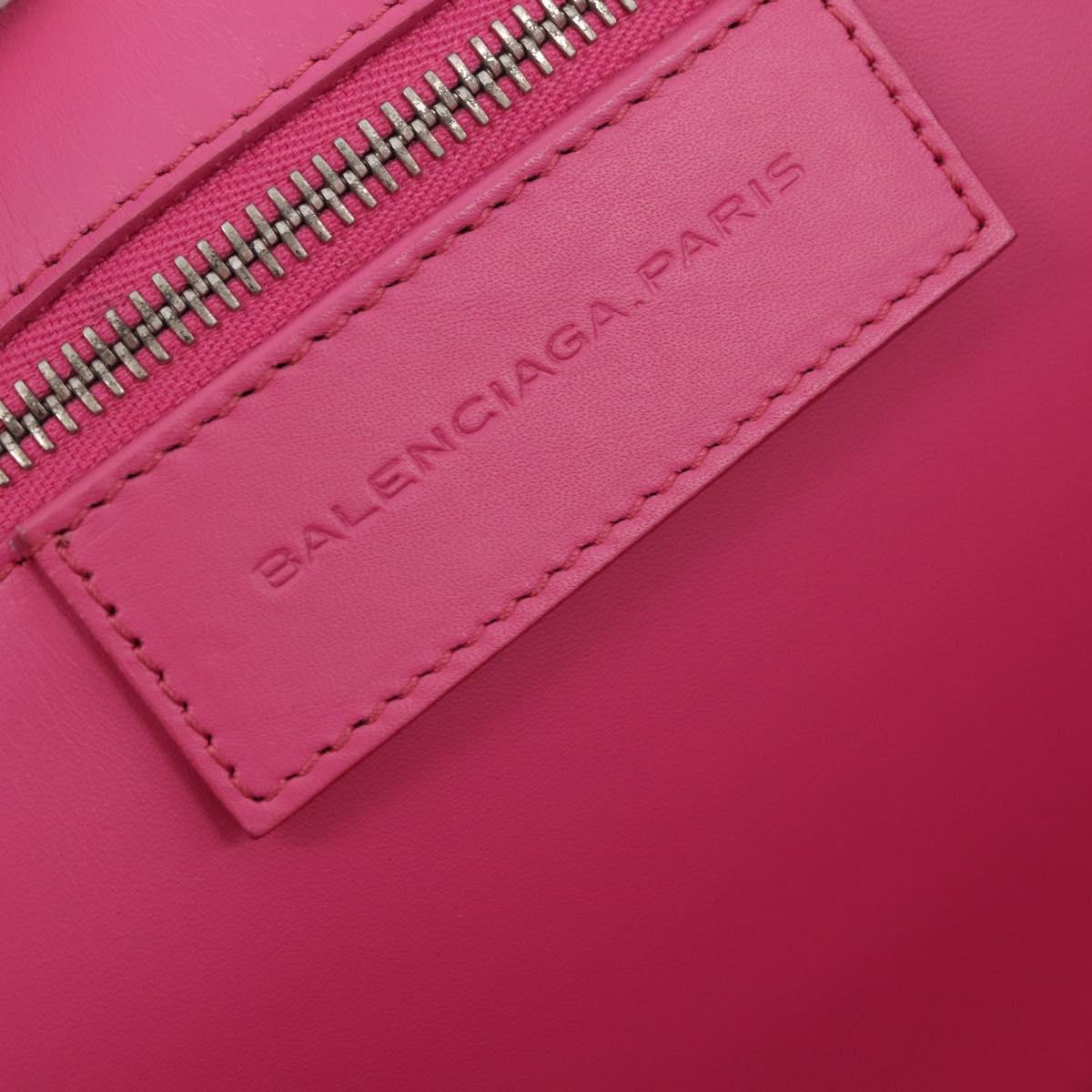 Balenciaga Tote Bag Leather Pink Red 292525 Auth BA16430A