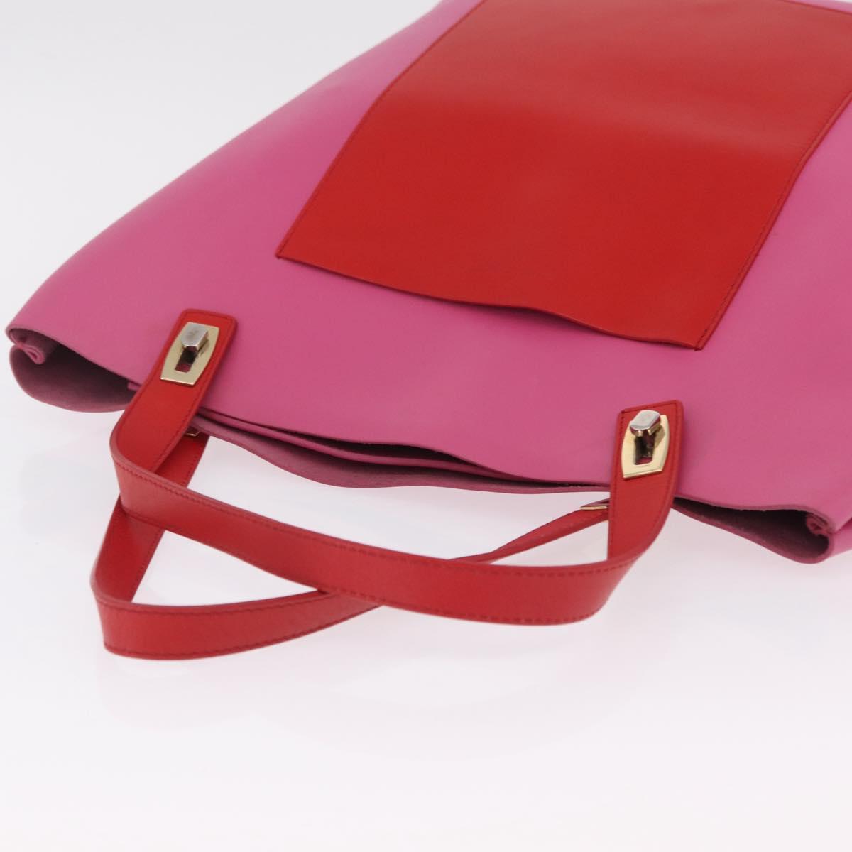 Balenciaga Tote Bag Leather Pink Red 292525 Auth BA16430A