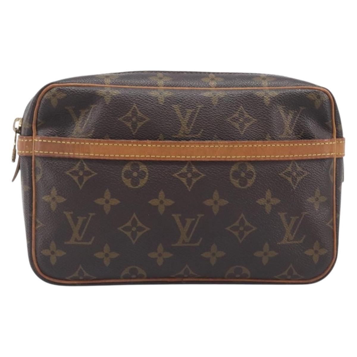 LOUIS VUITTON Monogram Compiegne 23 Clutch Bag M51847 LV Auth BA16434