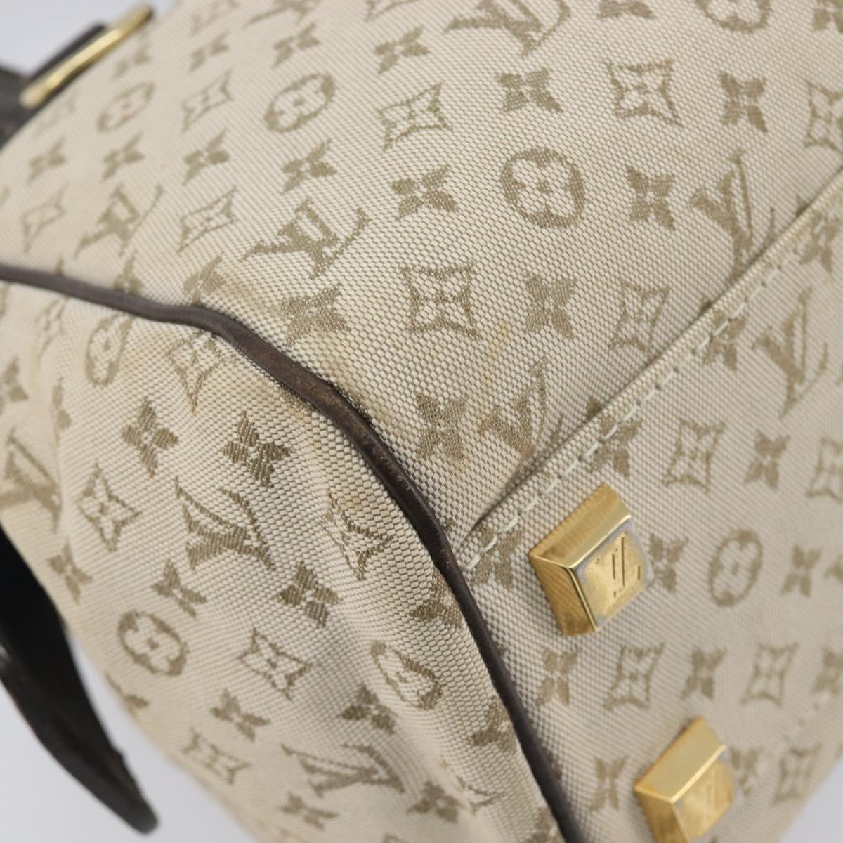 LOUIS VUITTON Monogram Mini Josephine PM Hand Bag Khaki M92215 LV Auth BA16442A