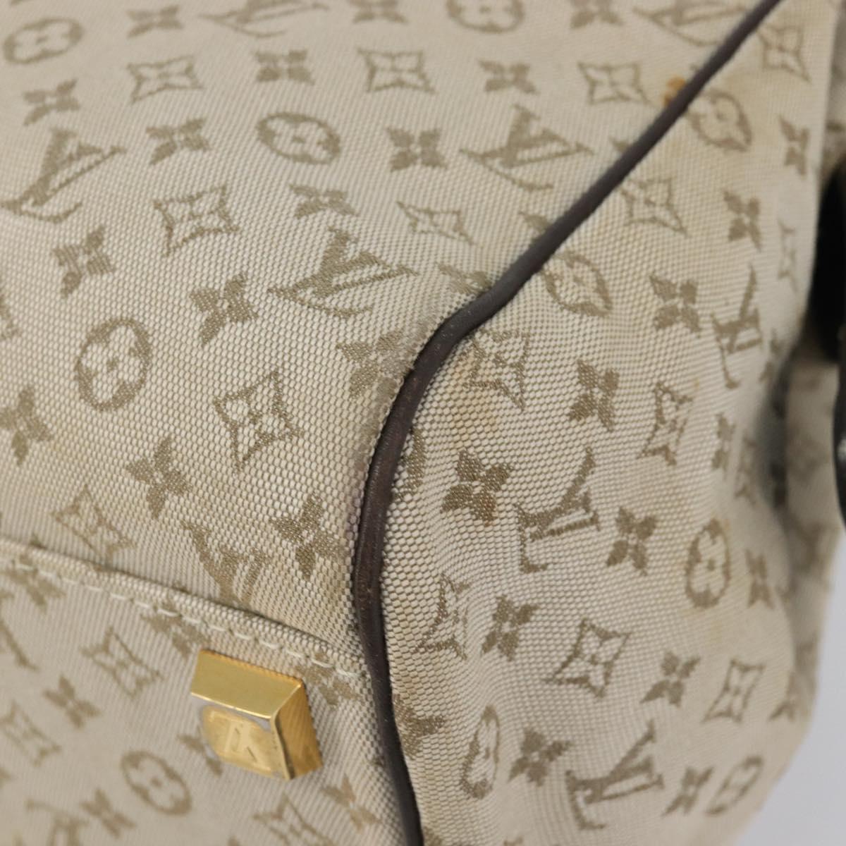 LOUIS VUITTON Monogram Mini Josephine PM Hand Bag Khaki M92215 LV Auth BA16442A