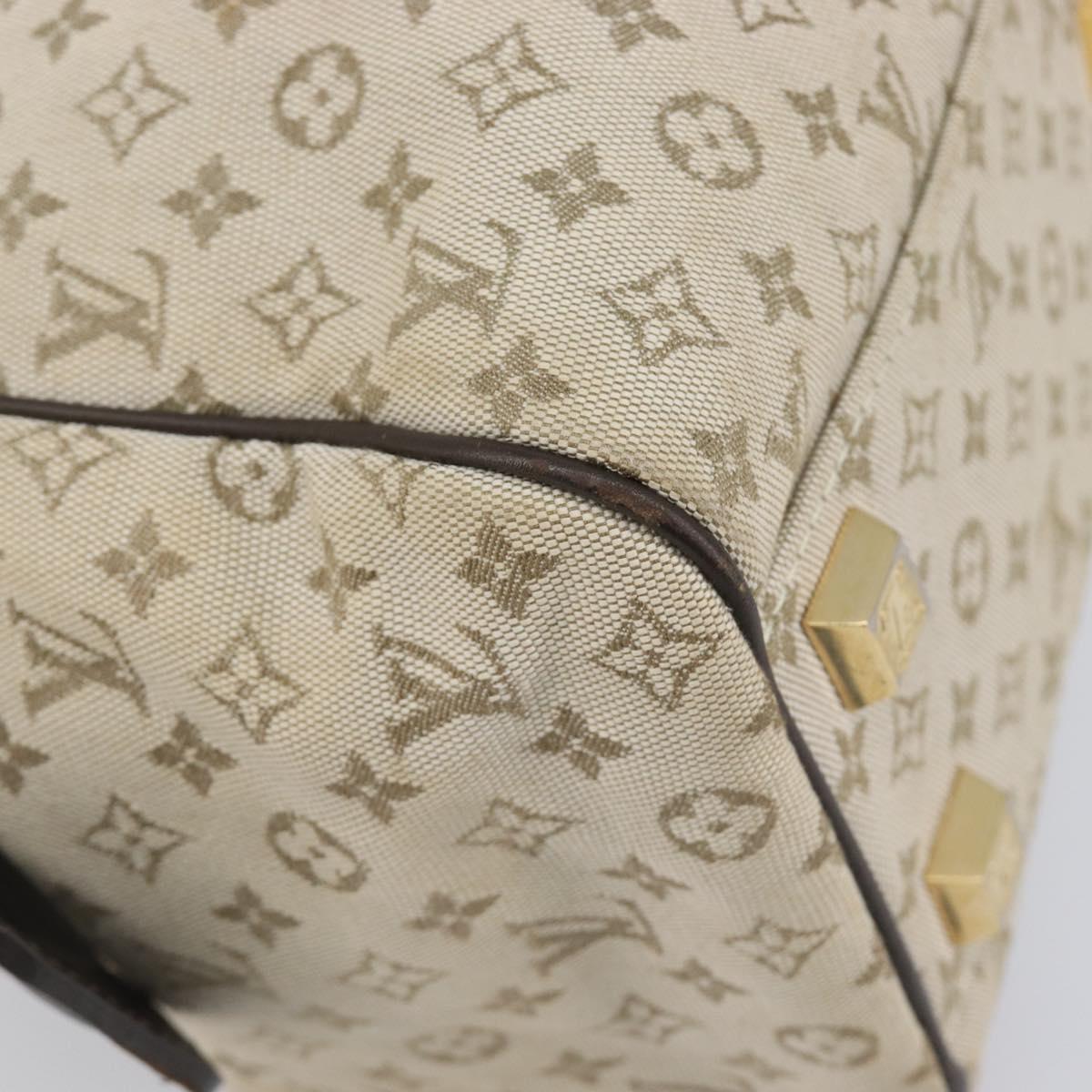 LOUIS VUITTON Monogram Mini Josephine PM Hand Bag Khaki M92215 LV Auth BA16442A